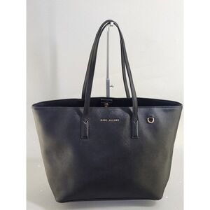 Marc Jacobs City Tote Women Large Black Saffiano Leather Shoulder Handbag Luxe